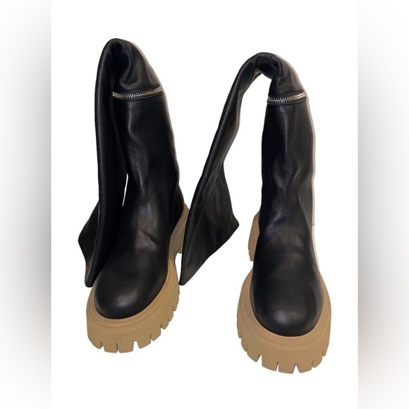 NEW Free People Ziggy Zip Off Over The Knee/ Ankle Boots Women US 10/ EU 40 - Picture 5 of 8